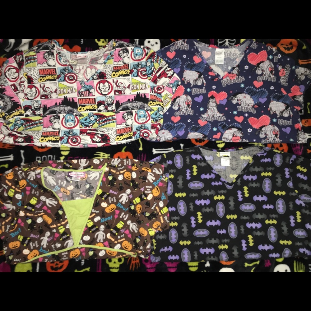 Scrub tops size XL